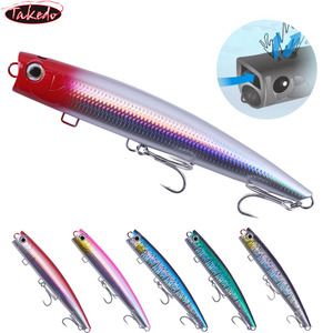 Leurre de pêche TAKEDO Topwater Popper 18CM 66G 22CM 96G <span class=keywords><strong>Rush</strong></span> Water Mouth Popper avec hameçon triple 4X pour thon et bar - Product Image 1
