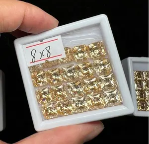Grosir Lab Tumbuh Batu Moissanite Berlian Bentuk Mewah Harga Per Karat Cincin Pertunangan Perhiasan Anting