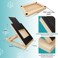 Planche à gratter pour chien réglable, écologique, en laine, pour le soin des ongles avec boîte à friandises, outil de soin des pattes
