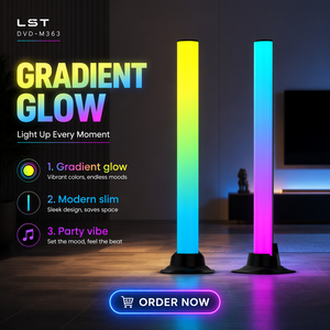 Lámpara de Pie RGB para Esquina, Sincronización Musical de 300 Grados, Luz 3D, Control Remoto por Aplicación, para Sala de Juegos - Product Image 1
