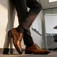 Chaussures habillées italiennes de haute qualité et chaussures Oxford classiques pour hommes, en cuir de vachette de marque, chaussures formelles personnalisées pour hommes, pour les occasions spéciales et le bureau.