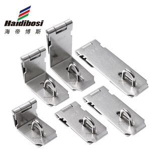 Haidibosi Stainless Steel Padlock Buckle 304-A Rectangular Single Lever Door <b>Lock</b> Latch Safety Bolt - Product Image 1