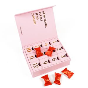 Custom Biodegradable Handmade Printing 12 Days Beauty Makeup <b>Empty</b> Boite Cadeau Cosmetic Advent Calendar for Christmas <b>Gift</b> <b>Box</b> - Product Image 3