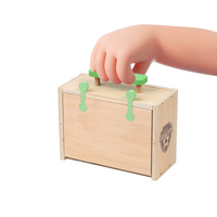 Mini jeu de football de doigt portable avec boîte de rangement en bois, jeu de football de table pour enfants, cadeaux de fête, jeu de table