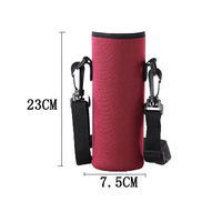 Sac isotherme et housse en néoprène à motif géométrique imperméable personnalisé pour bouteilles d'eau