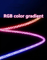 Câble de données Micro USB en alliage d'aluminium tressé avec lumière RGB fluide, USB3.0 PD Type-C, charge rapide, pour imprimante