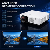 Projecteur laser à courte focale 0,68-0,82:1, 7500 lumens, WUXGA 3LCD avec déplacement de l'objectif pour une projection immersive