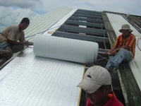 Film d'emballage protecteur métallisé souple et laminé OEM pour fruits et aliments, avec isolation thermique et protection contre l'humidité