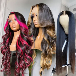5x5 Closure Wig Deep Wave Human Hair Blonde,full <strong>Lacewig</strong> Human Hair Virgin,most Popular Lady Star Human Hair Wigs - Product Image 2