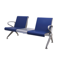 Nouveau design, mobilier de luxe pour aéroports, sièges 2, 3, 4, 5 places, banquette de salle d'attente pour hôpitaux et cliniques, chaise en PU à assise continue