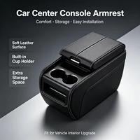 Fournisseur d'usine : Nouvelle conception d'accessoires intérieurs de voiture, pièces automobiles, sac de rangement universel pour accoudoir, fabricant de boîtes d'accoudoir