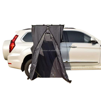 Tente de camping portable tout-terrain 600D Oxford pour voiture 4x4, grande tente de douche et toilettes en aluminium à ouverture facile