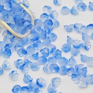 Cuentas sueltas esmaltadas de 7x12mm, capullos de hierba, campanas, campanas de flores, 50 cuentas de vidrio para pulseras DIY y bolsa de joyería colgante - Product Image 5