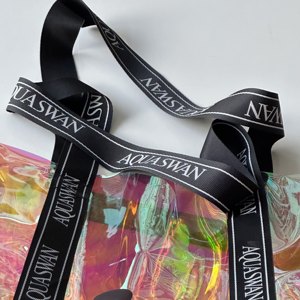 กระเป๋าใส่เสื้อผ้ากันน้ำมีสีรุ้งแบบออกแบบโลโก้ได้ตามต้องการกระเป๋าช้อปปิ้งทำจากพีวีซีนีออน - Product Image 4