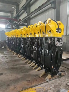 360 डिग्री घूर्णन खुदाई निर्माण मशीनरी संलग्न हाइड्रोलिक लॉग ग्रपल पत्थर हड़प - Product Image 5