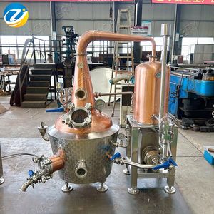 Destilador <span class=keywords><strong>de</strong></span> Cobre ZJ <span class=keywords><strong>de</strong></span> 100L <span class=keywords><strong>de</strong></span> Fácil Operación con Condensador Grande para Whisky <span class=keywords><strong>de</strong></span> Grano y Vino con Sabor Auténtico - Product Image 2