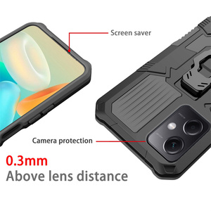 Funda magnética de armadura a prueba de golpes para <span class=keywords><strong>Xiaomi</strong></span> Redmi Note 10 9 <span class=keywords><strong>Pro</strong></span> Max / 12 11 <span class=keywords><strong>Pro</strong></span> / 9T 11SE, funda de soporte multifunción con Clip trasero - Product Image 4