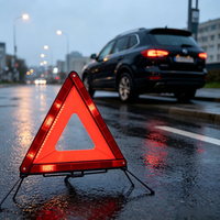 Feux d'avertissement d'urgence pour voiture, fusée de signalisation routière, panneau de signalisation de danger précoce, triangle réfléchissant en plastique pour la circulation