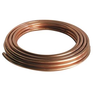 Tube de cuivre nu en rouleau, diamètre 6 x 1, pour usage en plomberie et CVC - Product Image 1