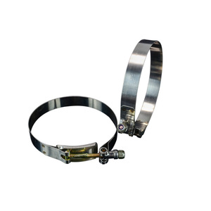Abrazadera de manguera de acero inoxidable 304T de 4.5 pulgadas (117-125 mm) para reparación de tubos de escape - Product Image 3