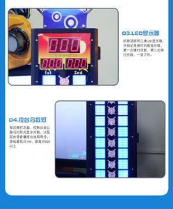 Hot Bán Búa Vua Arcade Trò Chơi Máy Chất Lượng Cao Kim Loại Cho Đồng Xu Pusher Mini Vui Chơi Giải Trí Công Viên Thiết Bị <span class=keywords><strong>1</strong></span> Năm Thể Thao Tiếng Anh - Product Image 4