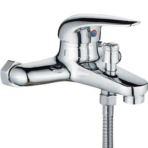 Grifo de Ducha Monomando de Pared H301 con Válvula Cerámica, Rociador de Lluvia, Cabezal Redondo, Mezclador de Agua Fría y Caliente - Product Image 4