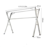 Double pôle X Type support de séchage de vêtements pliant extérieur cintre intérieur en acier vêtements chambre à coucher présentoir