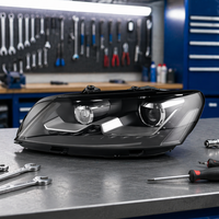 Phare avant de remplacement pour Volkswagen Magotan 2013, Xénon, LED DRL 6000K, bleu, matériau ABS