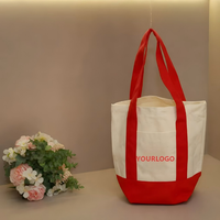 Mini Wiederverwendbare Pastellfarbene Leinwand-Tragetasche Designer Niedliche Einkaufstasche mit Anpassbarer Stickerei Handgefertigte Einkaufstasche mit Individuellem Design