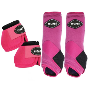 Venta al por mayor de botas de equitación deportivas de Medicina de caballo personalizadas botas de protección de piernas de salto de caballo equino botas de tendón de caballo