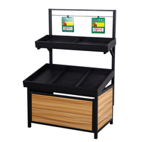 Dubbelzijdige supermarkt schap multi-case rek geel & wit metallic staal winkelrek zwaarlast kastmodel aanbieding rekken