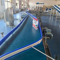 Chaîne à lames en acier inoxydable pour convoyeur de bouteilles d'eau, avec produit stable pour le remplissage de bouteilles PET, opérations de ligne d'emballage