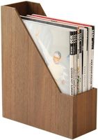 Organizador de Archivos de Escritorio de Madera, Diseño Inclinado, Soporte para Carpetas de Papel, para Estaciones de Trabajo, Escritorios de Estudiantes