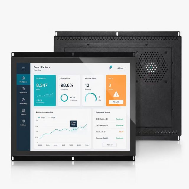 Industrial Embedded Capacitive Touch Monitor IP65 Waterproof PCAP Multi-touch Screen Display for Smart Control HMI