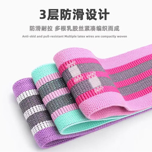 Elastic Glute Fitness <b>Band</b> Medium Resistance For Women Home <b>Workout</b> Body Shaping Yoga Equipment S M L Size - Product Image 2