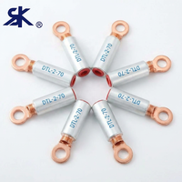 Terminal Bimetálico Pulido de Alta Resistencia con Soldadura por Fricción, Serie DTL-2, para Cable de Alimentación Eléctrica de 380V, CU/AL