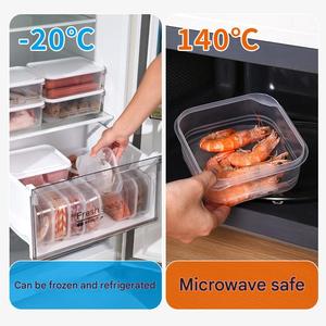 Transparent Frozen Meat Storage <b>Container</b> Stackable Food Preservation Box for <b>Refrigerator</b> Freezer Kitchen Organization - Product Image 2