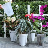 Pots de fleurs d'orchidées en plastique transparent bon marché avec trous pots d'orchidées transparents trous paniers en plastique transparent pots suspendus