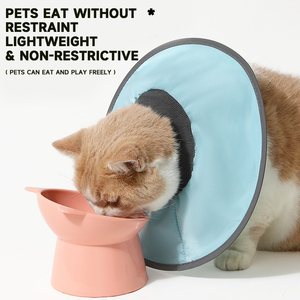 Cône de protection pour animaux de compagnie anti-salissure pour chats et chiens, anti-léchage et anti-griffures, <span class=keywords><strong>collier</strong></span> de protection pour la stérilisation, rond - Product Image 3