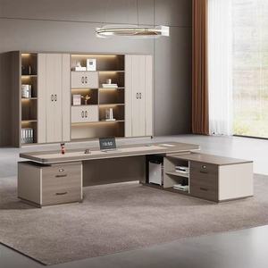 Factory Good Price Office Executive <strong>Table</strong> Boss <strong>L</strong>-<strong>Shape</strong> MDF Wooden <strong>Computer</strong> Desk Office <strong>Table</strong> - Product Image 1