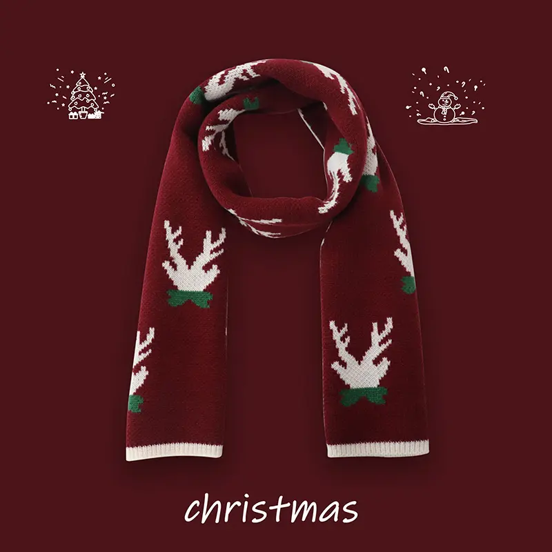 Рождественский подарок, новый имитационный кашемировый шарф, женская зимняя шаль