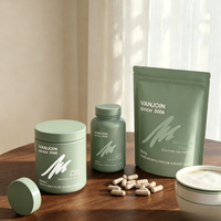 Bouteilles en verre personnalisées rechargeables de 100 ml, 150 ml, 200 ml, 250 ml pour l'emballage de vitamines, de compléments alimentaires et de capsules de bien-être avec couvercle HIS Liner