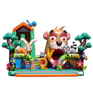 Parque Infantil Inflable para Niños con Conejos, Mapaches, Loros, Abejas y un Oso con <span class=keywords><strong>Pico</strong></span> Móvil - Product Image 3
