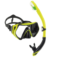 Masque de plongée et tuba pour adultes, verre trempé, lunettes de plongée professionnelles avec tube respiratoire pour la plongée en apnée