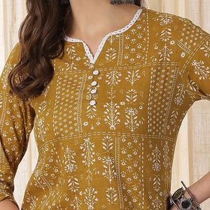 TOP línea A estampado floral para mujer - Product Image 1