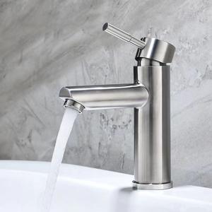 Mélangeur de lavabo en acier inoxydable, robinets <span class=keywords><strong>d</strong></span>'<span class=keywords><strong>eau</strong></span> chaude et froide, robinets de lavabo 304 - Product Image 5