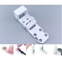 Support de fixation sur rail pour connecteurs de bornier GGDX Wagos séries 221/222/2273/2773/773