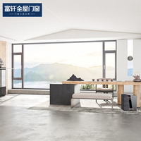 NFRC As2047 CE Estándar Thermal Break Casement Ventanas de aluminio Florida Hurricane Impact House Villas fijas Acero inoxidable