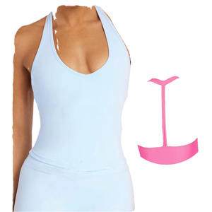 <b>Women's</b> Casual Sports Halter Neck <b>Tank</b> <b>Top</b> New High Strength Yoga <b>Tops</b> Breathable Gym Vest Front Logo Shockproof for Fitness - Product Image 4