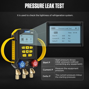 Kit de Manómetro Digital Inteligente AUTOOL LM160 con Pantalla Retroiluminada para 95 Tipos de Refrigerante, Prueba de Alta Presión de 870 psi y Vacío - Product Image 2